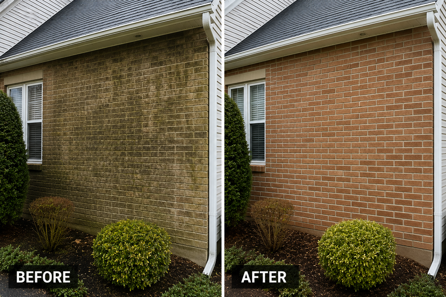 Cedar-Shingle Exterior Clean cleaning at Tacoma, WA